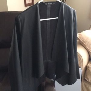 Black zara pleather jacket